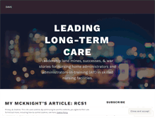 Tablet Screenshot of leadinglongtermcare.com